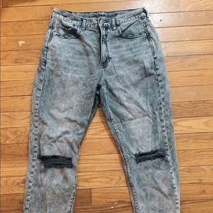 American Eagle Acid Wash Mom Jeans